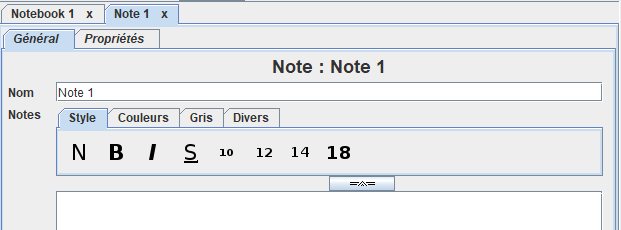 Panneau de note Panneau de note