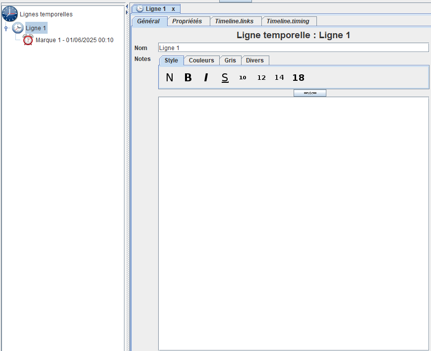 Writekeeper Lignes Temporelles